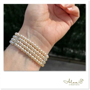 Bracelet de montre perles de culture pour montre Poiray ou OJ Perrin