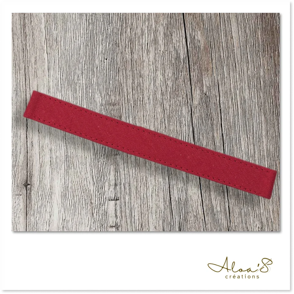 Bracelet lanière tissus personnalisable pour montre Poiray ou OJ Perrin