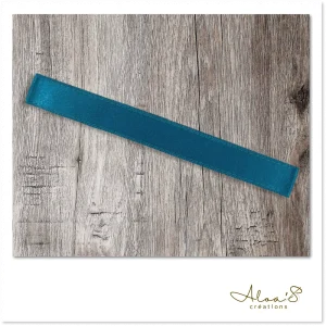 Bracelet de montre Poiray en satin bleu canard