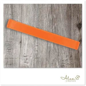 Bracelet de montre Poiray en satin orange fluo