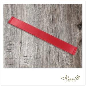 Bracelet de montre Poiray en satin rouge