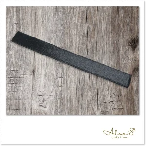 Bracelet de montre Poiray en satin noir