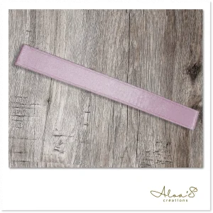 Bracelet de montre Poiray en satin rose