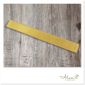 Bracelet de montre Poiray en satin ocre irisé