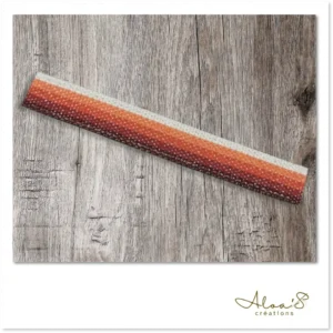 Bracelet lanière tissu à rayure pour montre Poiray ou OJ Perrin