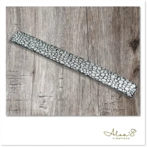 Bracelet lanière tissu imprimé pour montre Poiray ou OJ Perrin