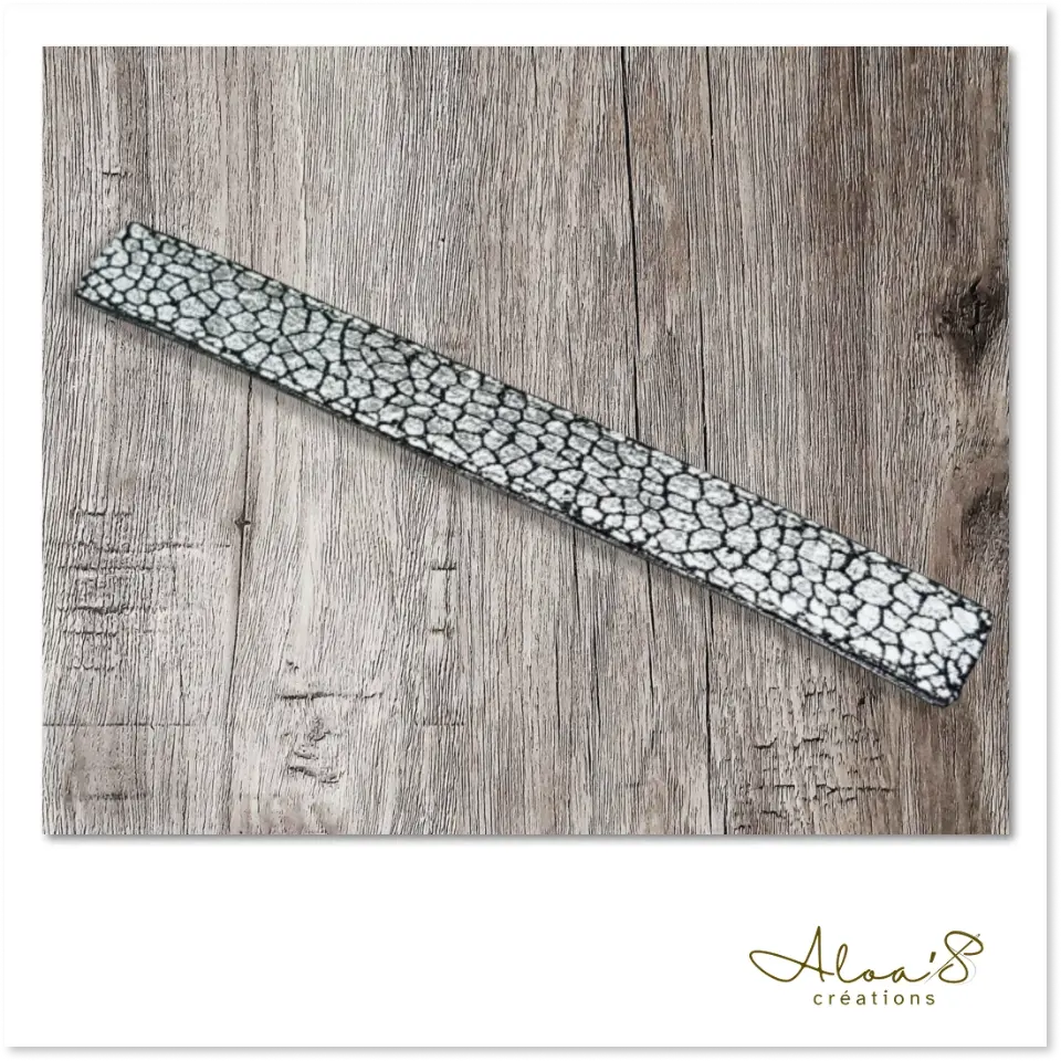 Bracelet lanière tissu imprimé pour montre Poiray ou OJ Perrin