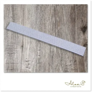 Bracelet lanière tissu à rayure pour montre Poiray ou OJ Perrin