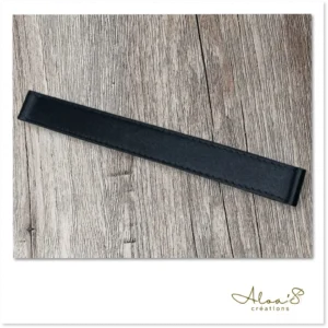 Bracelet de montre Poiray en satin noir