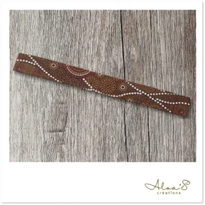 Bracelet lanière tissus imprimé wax pour montre Poiray ou OJ Perrin