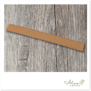 Bracelet lanière cuir brun pour montre Poiray ou OJ Perrin