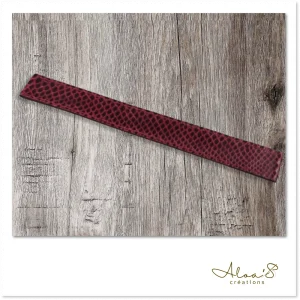 Bracelet lanière cuir pour montre Poiray ou OJ Perrin