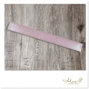 Bracelet de montre Poiray en cuir rose irisé