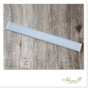 Bracelet lanière cuir bleu pour montre Poiray ou OJ Perrin