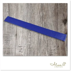 Bracelet lanière cuir bleu pour montre Poiray ou OJ Perrin
