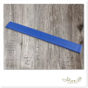 Bracelet lanière cuir bleu pour montre Poiray ou OJ Perrin