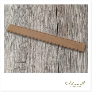 Bracelet lanière cuir brun pour montre Poiray ou OJ Perrin
