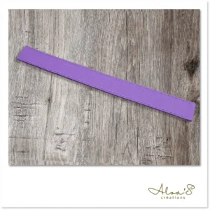 Bracelet lanière cuir violet pour montre Poiray ou OJ Perrin