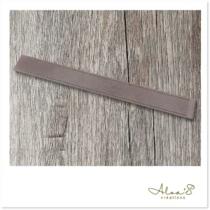 Bracelet lanière cuir brun pour montre Poiray ou OJ Perrin