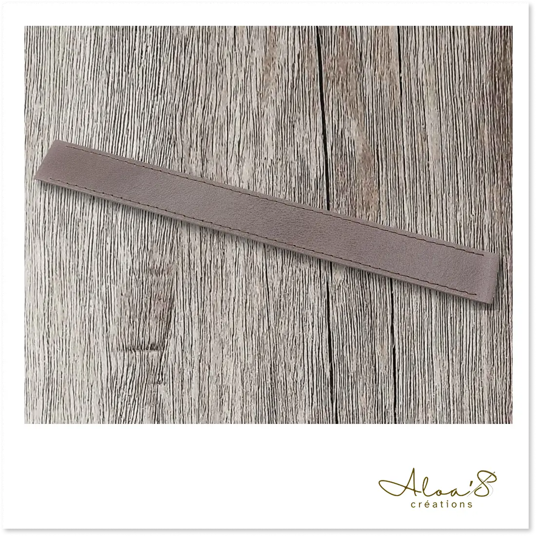 Bracelet lanière cuir brun pour montre Poiray ou OJ Perrin