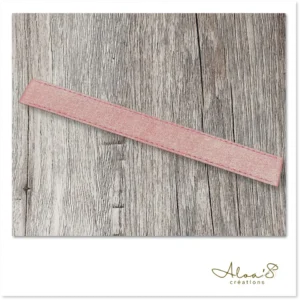 Bracelet lanière cuir rose pour montre Poiray ou OJ