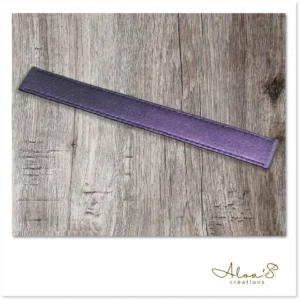 Bracelet lanière cuir violet pour montre Poiray ou OJ Perrin
