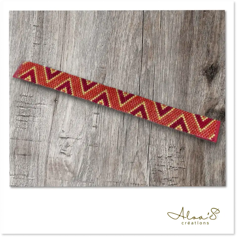 Bracelet lanière perles tissé en perles Miyuki pour montre Poiray ou OJ Perrin