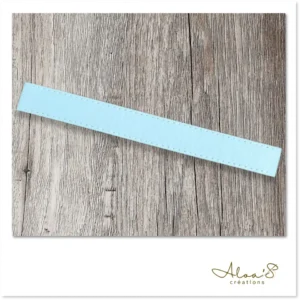 Bracelet lanière cuir bleu pour montre Poiray ou OJ Perrin