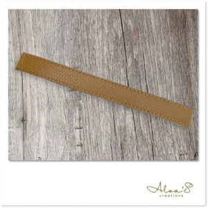 Bracelet lanière cuir brun pour montre Poiray ou OJ Perrin