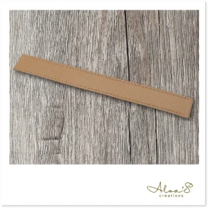 Bracelet lanière cuir brun pour montre Poiray ou OJ Perrin
