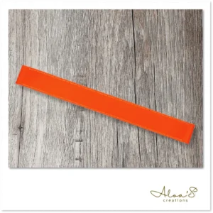 Bracelet lanière cuir fluo personnalisable pour montre Poiray ou OJ