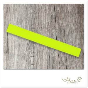 Bracelet lanière cuir fluo personnalisable pour montre Poiray ou OJ