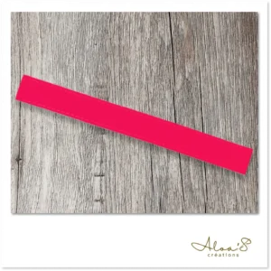 Bracelet lanière cuir fluo personnalisable pour montre Poiray ou OJ