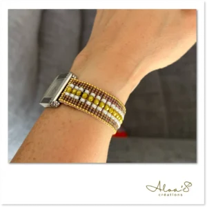 Bracelet de montre perles miyuki pour montre Poiray ou OJ Perrin