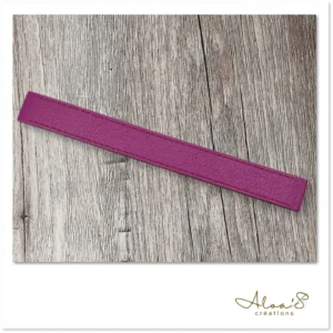 Bracelet lanière cuir violet pour montre Poiray ou OJ Perrin