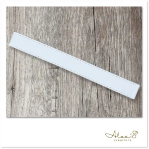 Bracelet lanière cuir blanc pour montre Poiray ou OJ
