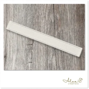 Bracelet lanière cuir mastic pour montre Poiray ou OJ