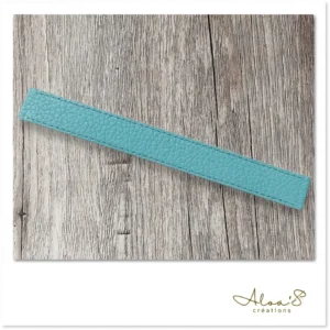 Bracelet lanière cuir bleu pour montre Poiray ou OJ Perrin