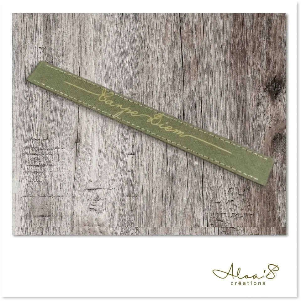 Bracelet lanière tissus personnalisable pour montre Poiray ou OJ Perrin