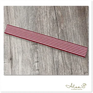 Bracelet lanière tissu à rayure pour montre Poiray ou OJ Perrin