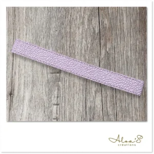Bracelet lanière cuir violet pour montre Poiray ou OJ Perrin