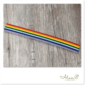 Bracelet lanière tissu à rayure pour montre Poiray ou OJ Perrin