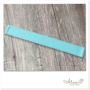 Bracelet de montre Poiray en satin gros grain Bleu Tiffany