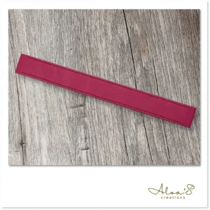 Bracelet lanière cuir rose pour montre Poiray ou OJ