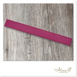 Bracelet lanière cuir rose pour montre Poiray ou OJ