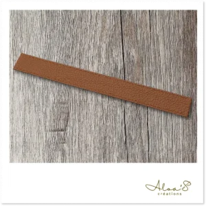 Bracelet lanière cuir brun pour montre Poiray ou OJ Perrin