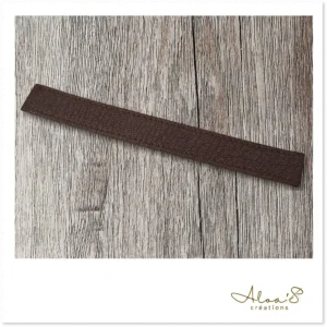 Bracelet lanière cuir brun pour montre Poiray ou OJ Perrin