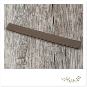 Bracelet lanière cuir brun pour montre Poiray ou OJ Perrin