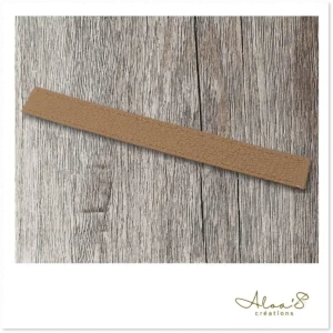 Bracelet lanière cuir brun pour montre Poiray ou OJ Perrin