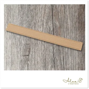 Bracelet lanière cuir brun pour montre Poiray ou OJ Perrin